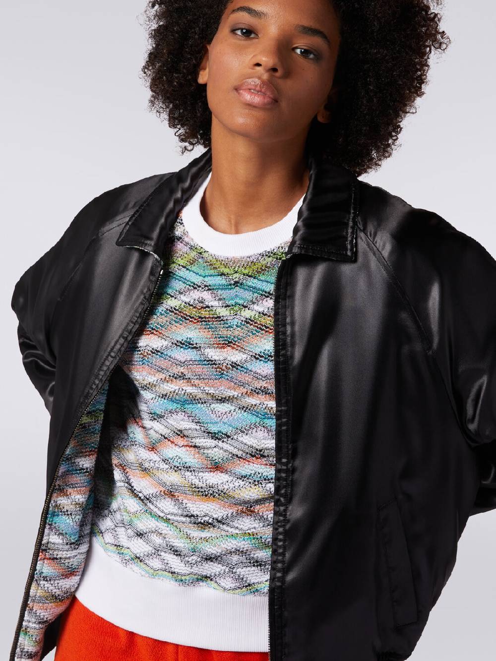 M Missoni Bomber reversibile in raso e in maglia con lurex Affare Del Giorno