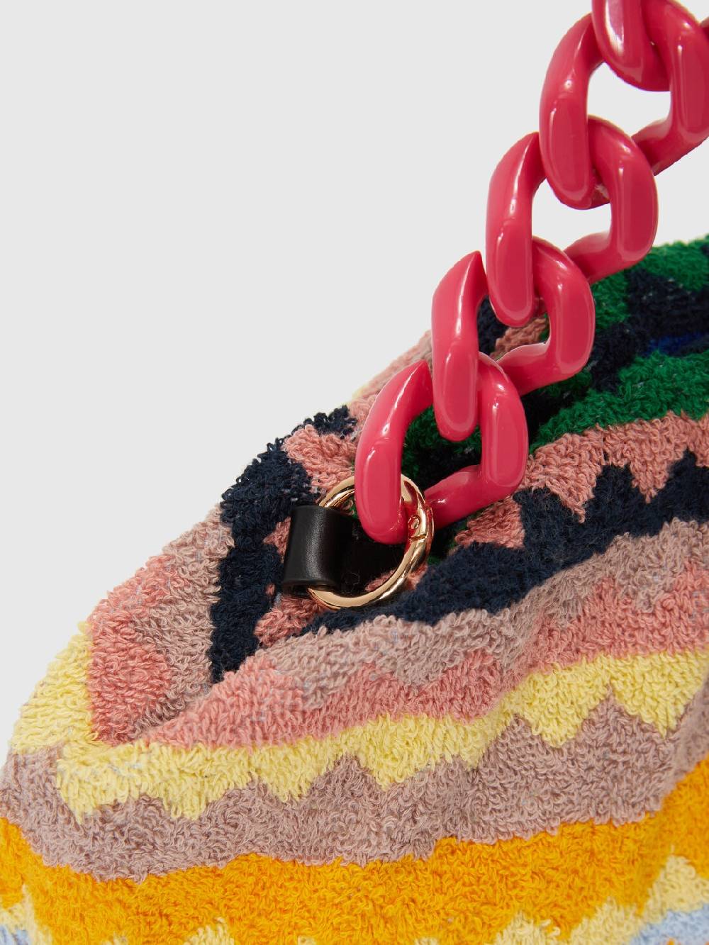 M Missoni Clutch in spugna di cotone zig zag Economico