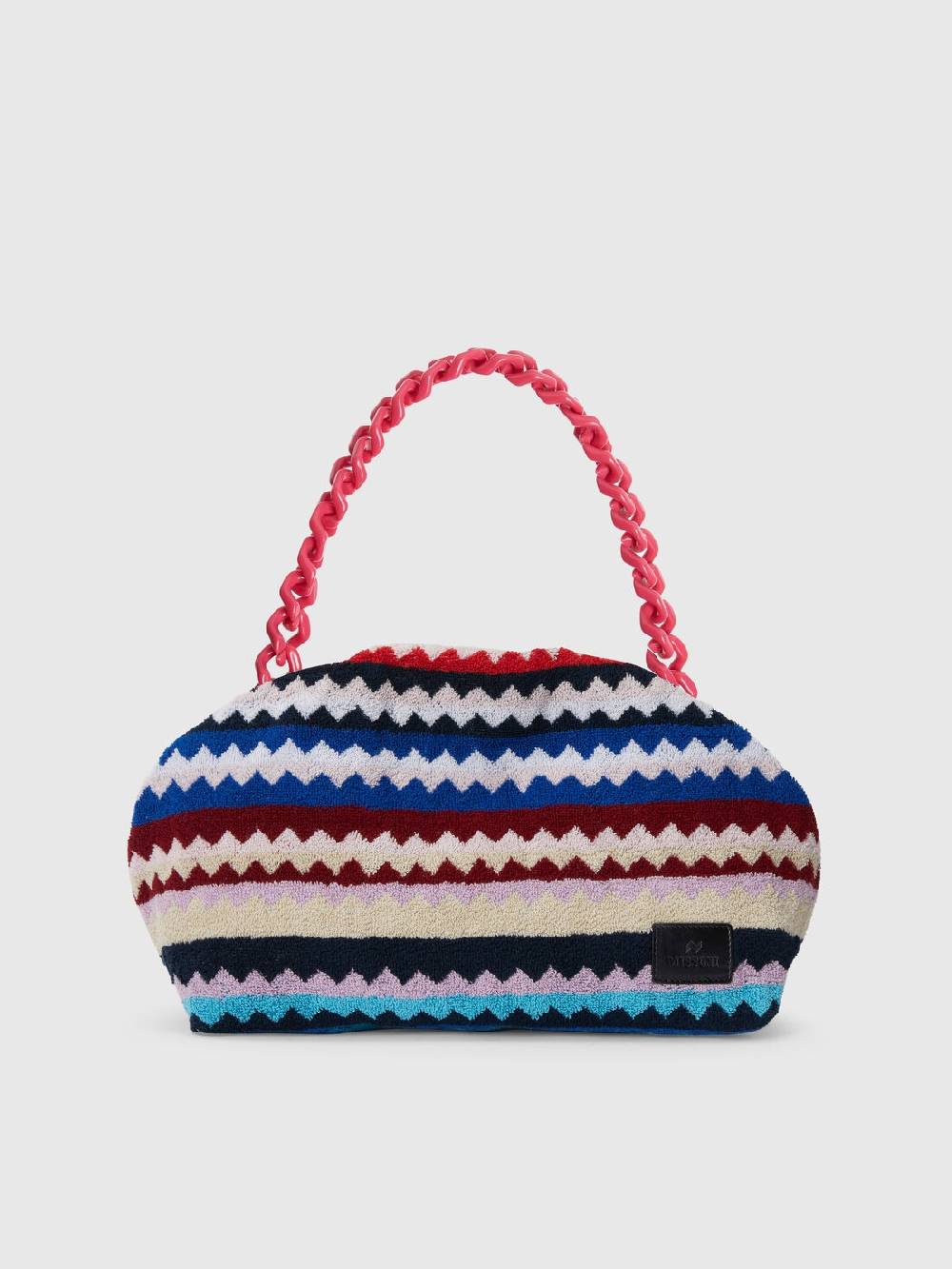 M Missoni Clutch in spugna di cotone zig zag Online