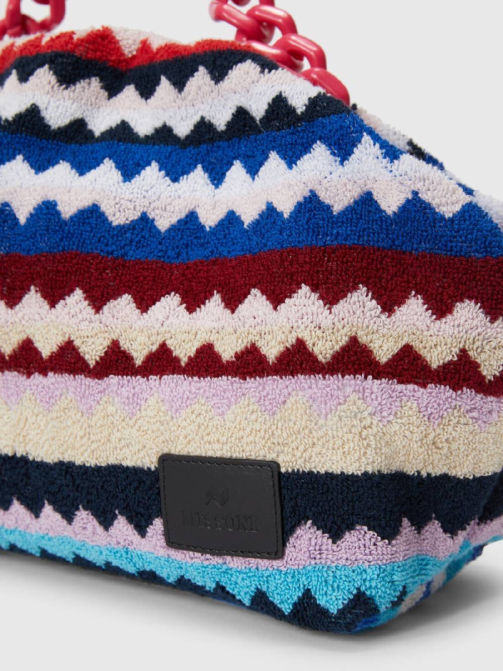 M Missoni Clutch in spugna di cotone zig zag Online
