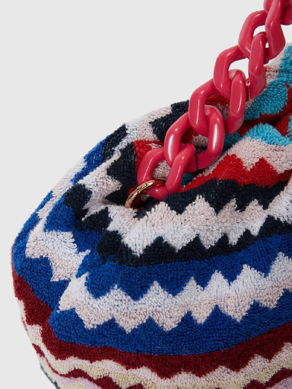 M Missoni Clutch in spugna di cotone zig zag Online