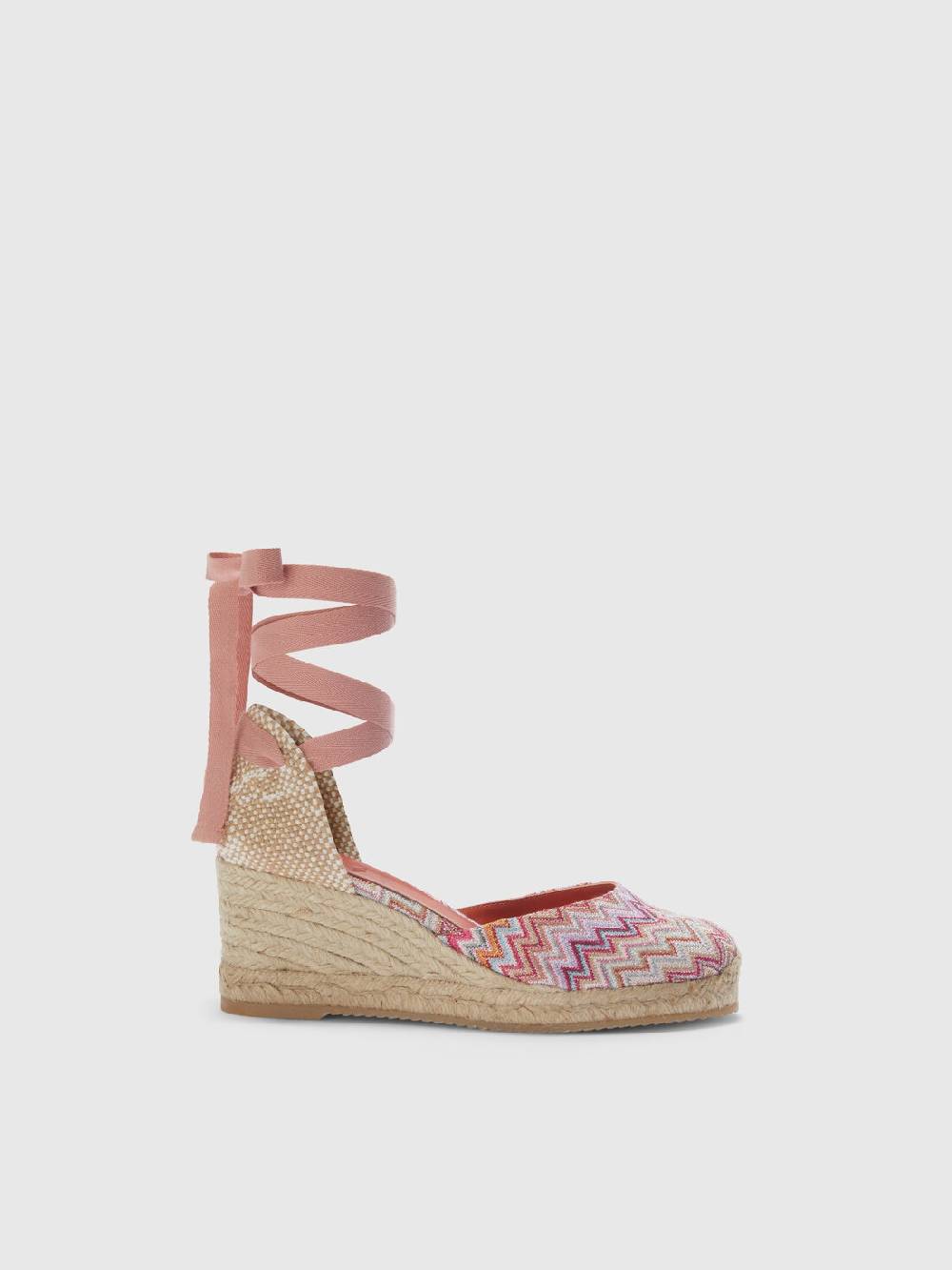 M Missoni Espadrilles con tomaia in tessuto chevron e zeppa Hotsell