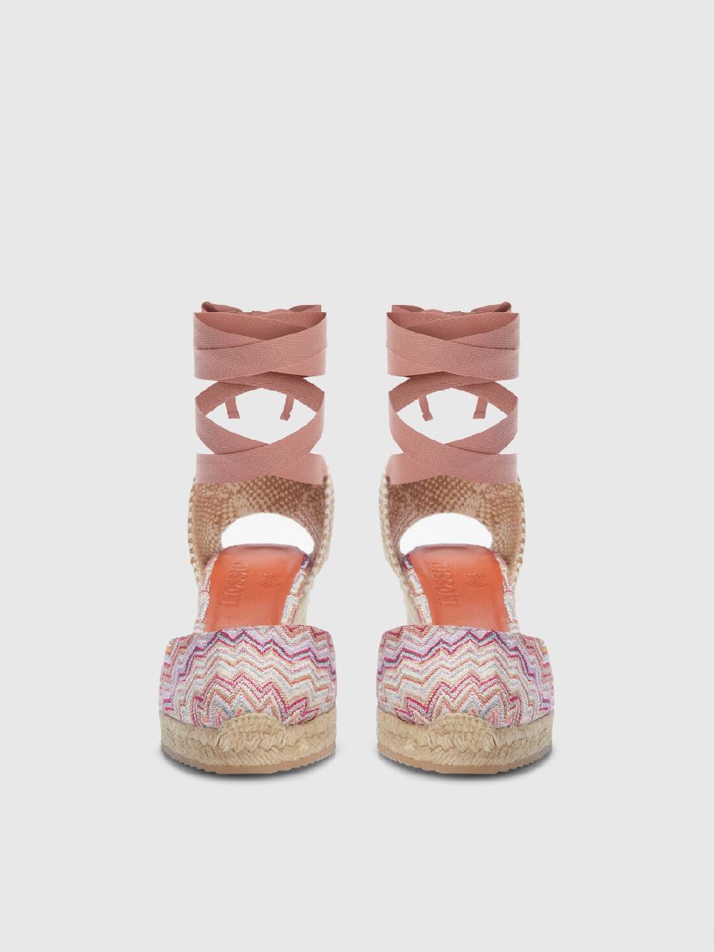 M Missoni Espadrilles con tomaia in tessuto chevron e zeppa Hotsell