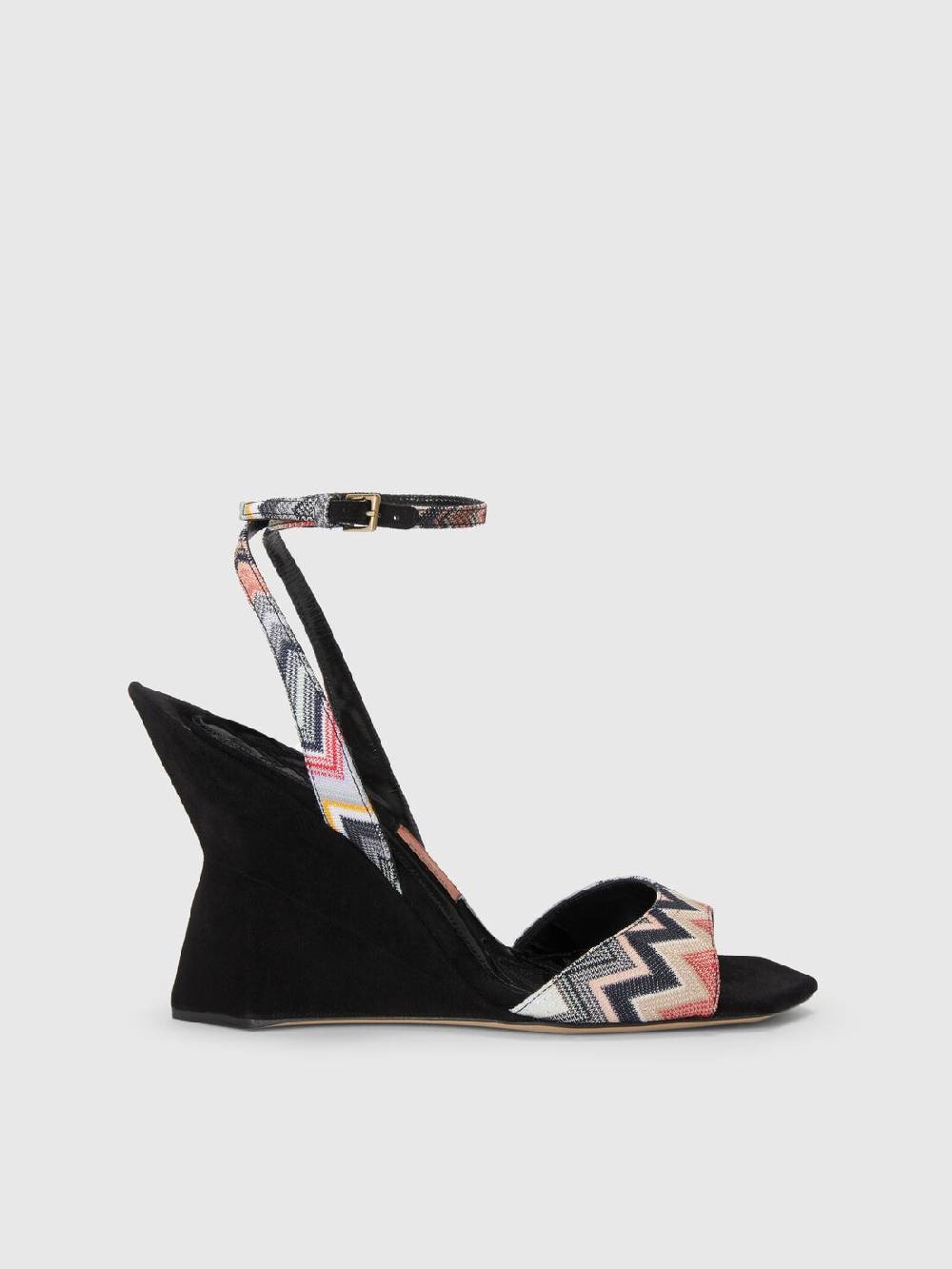 M Missoni Sandali con tacco e motivo chevron Vendita Economica