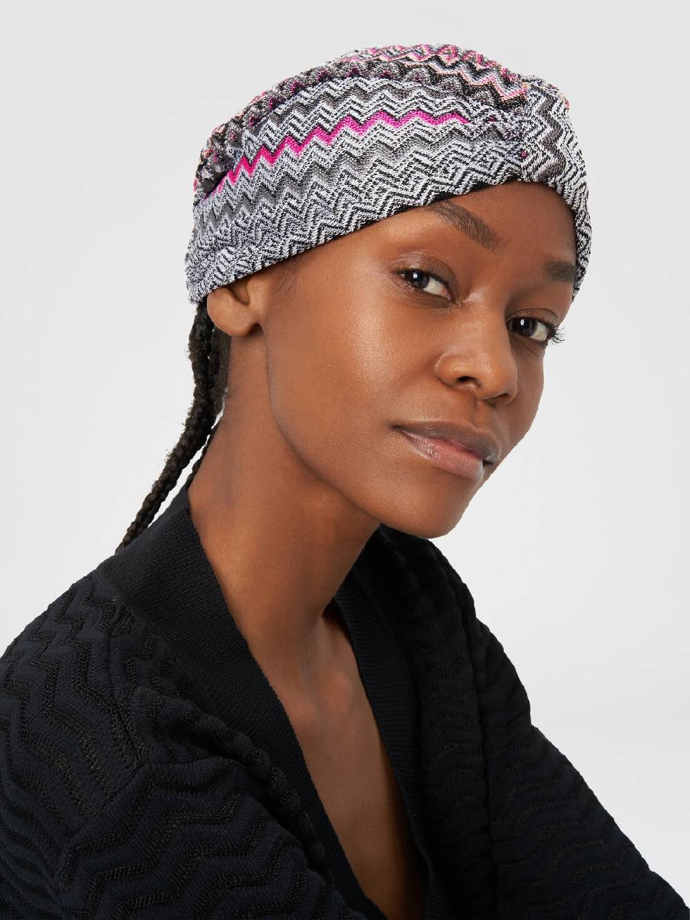 M Missoni Turbante in viscosa zig zag Vendite Flash