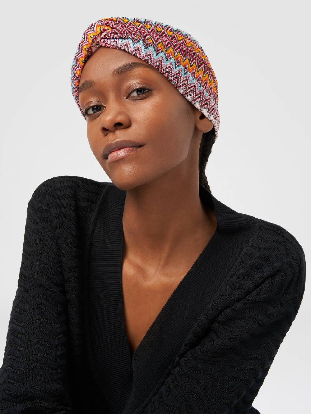 M Missoni Fascia in viscosa con motivo chevron Negozio