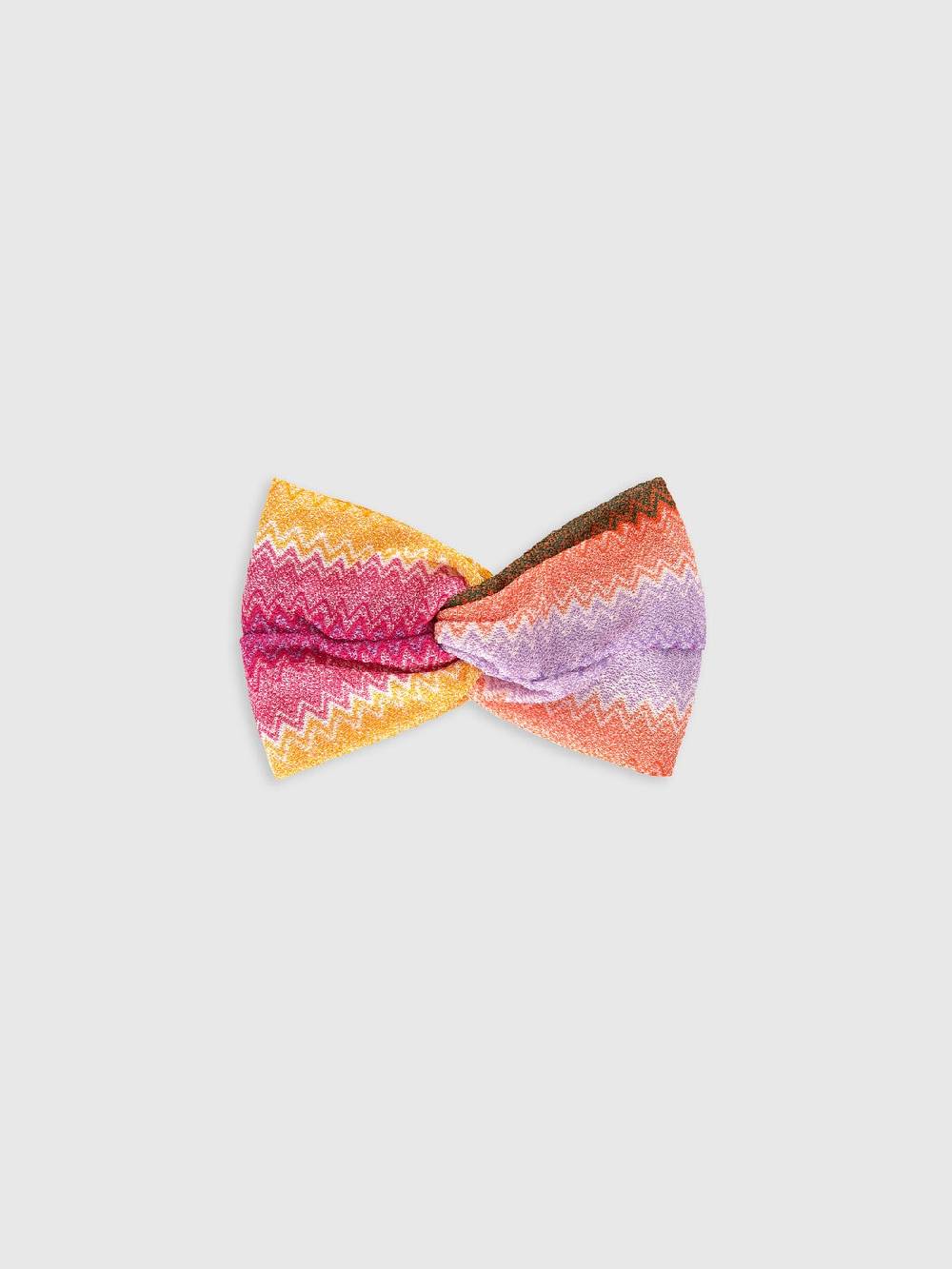 M Missoni Fascia in viscosa con motivo zig zag Offerta speciale della fabbrica