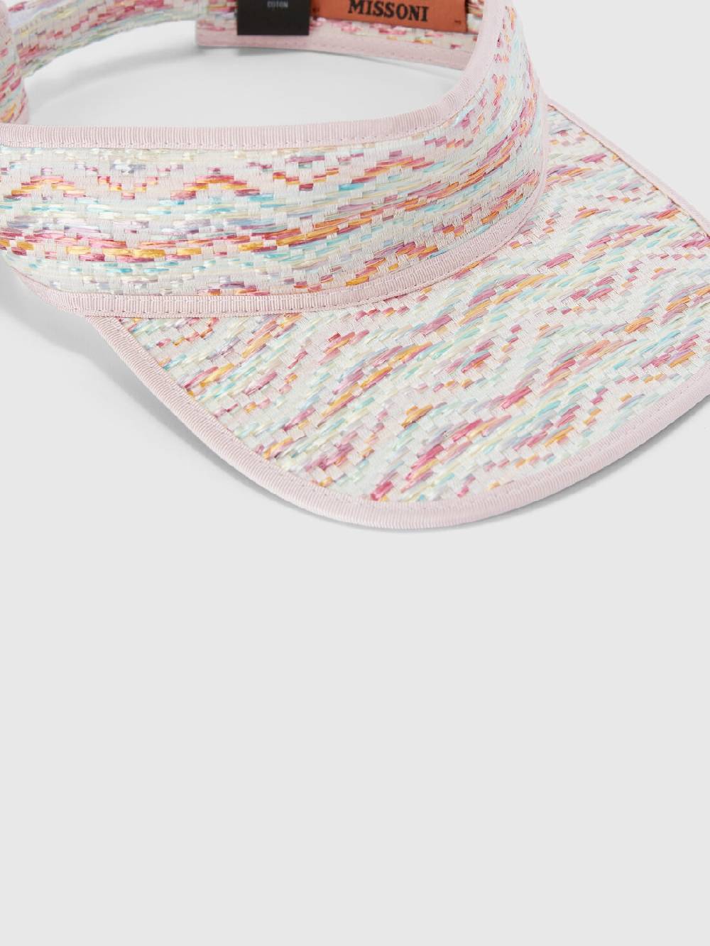 M Missoni Cappello con visiera in viscosa e cotone chevron Solo un giorno rimasto
