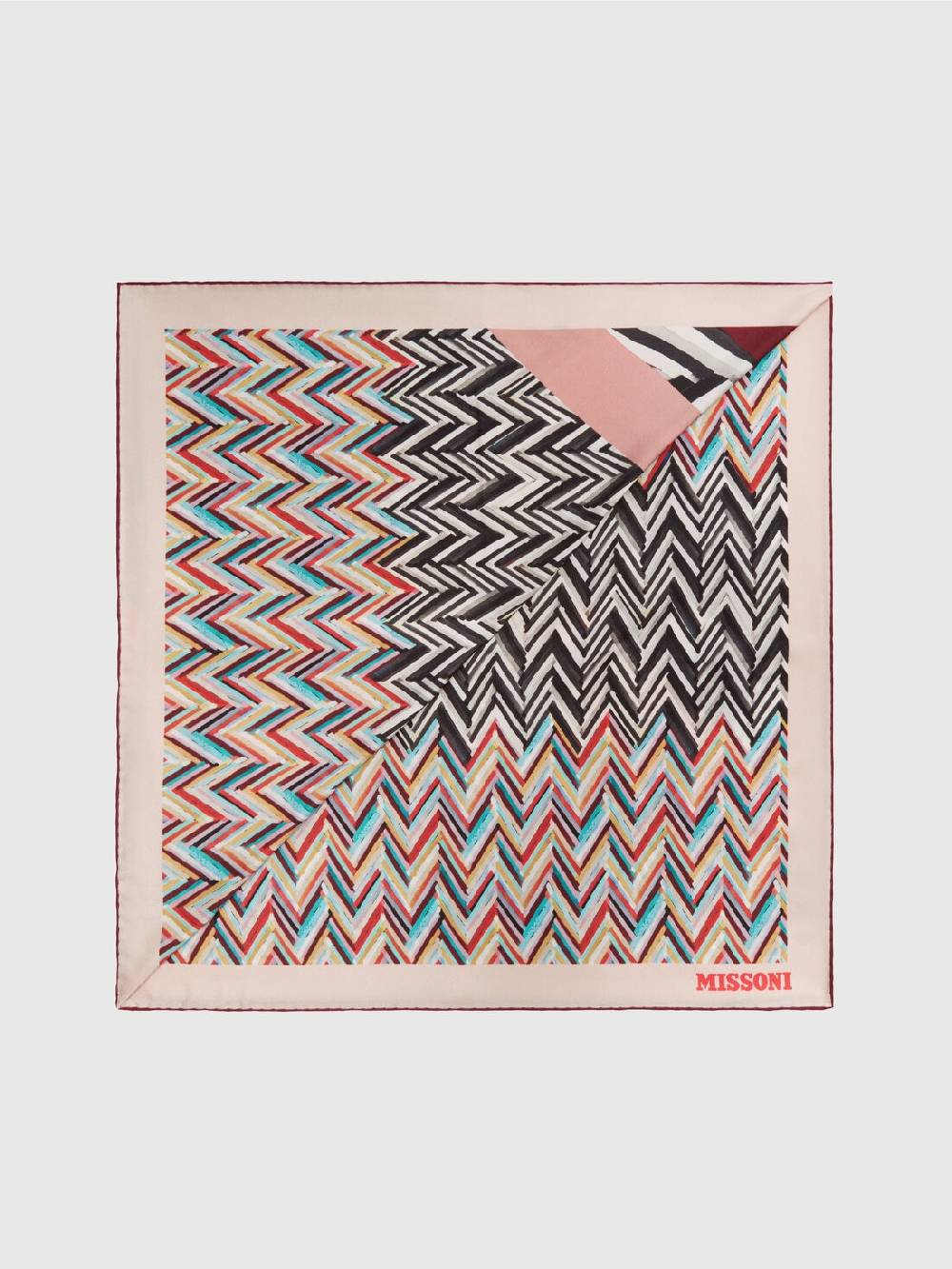 M Missoni Foulard in seta con multilavorazione Enormi sconti