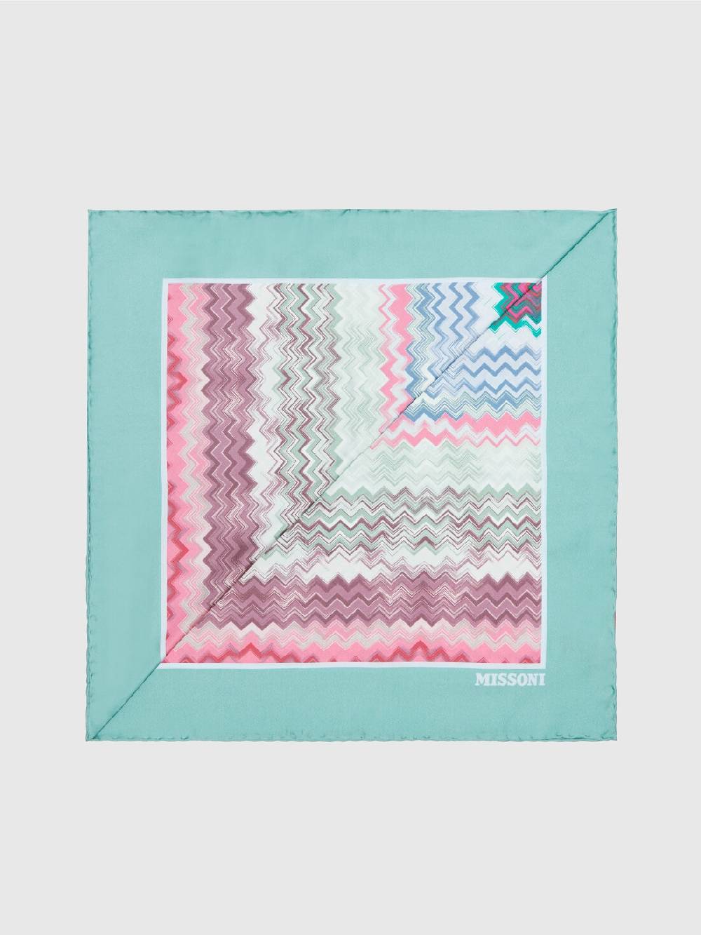 M Missoni Foulard in seta con motivo zig zag Limitato a 3 giorni