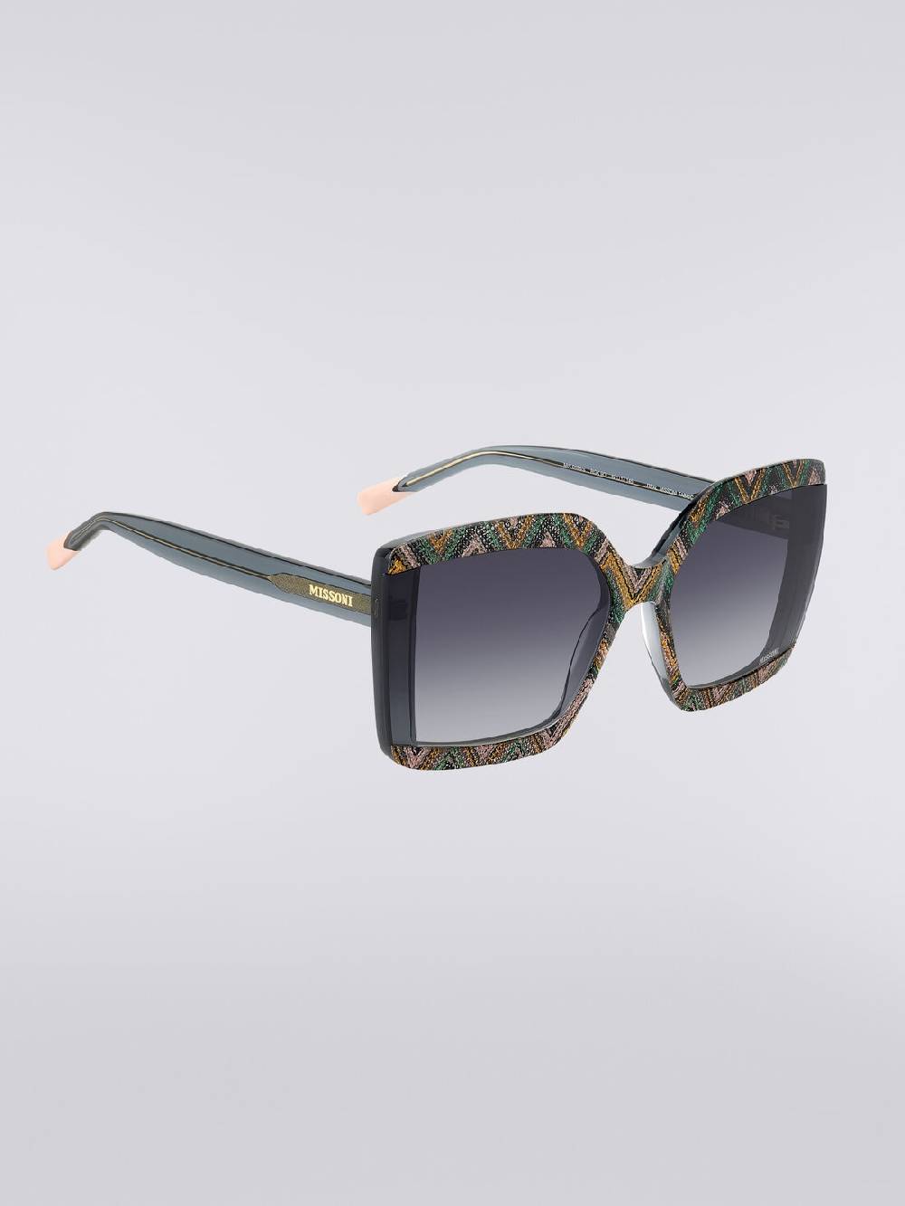 M Missoni Occhiali da sole squadrati con inserti in tessuto 50% di sconto per tempo limitato