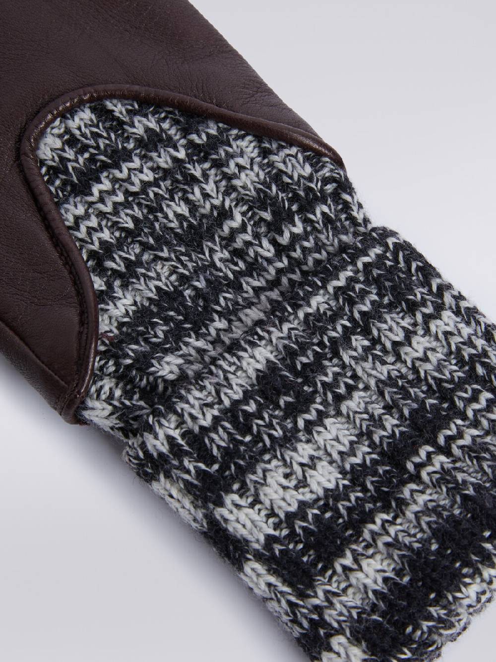 M Missoni Guanti in lana e pelle Consegna Veloce