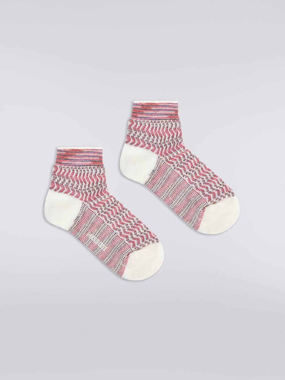 M Missoni Calze corte in cotone e nylon con multi-lavorazione Convenienza