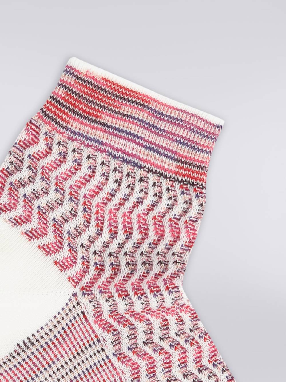 M Missoni Calze corte in cotone e nylon con multi-lavorazione Convenienza