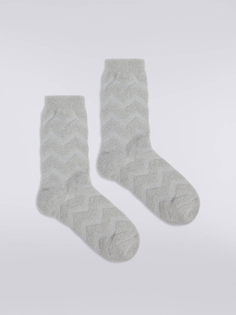 M Missoni Calze corte in cotone e nylon zig zag Novità