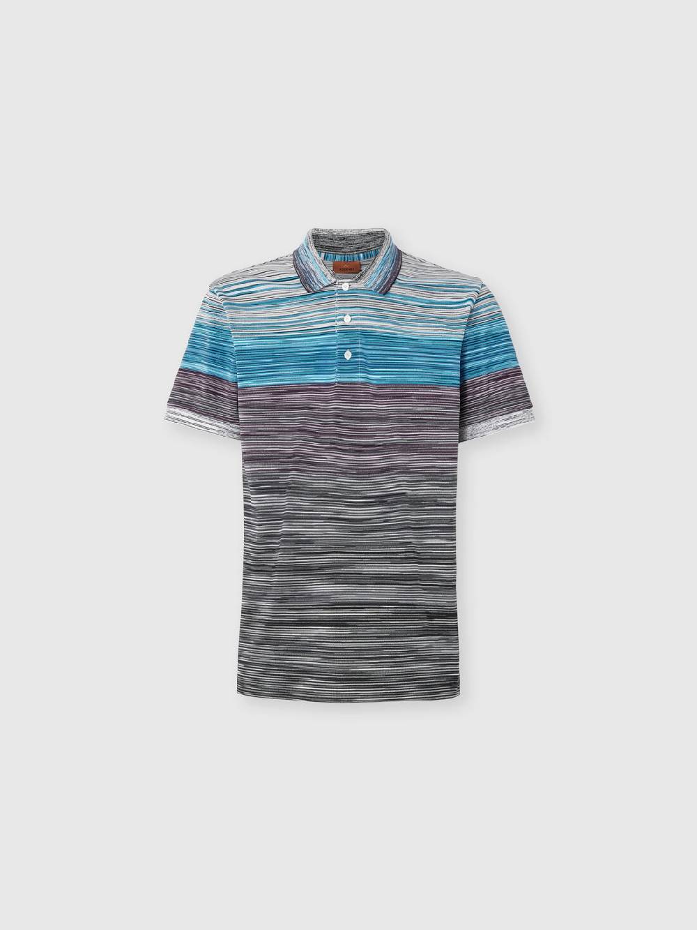 M Missoni Polo in piquet di cotone fiammato Presa