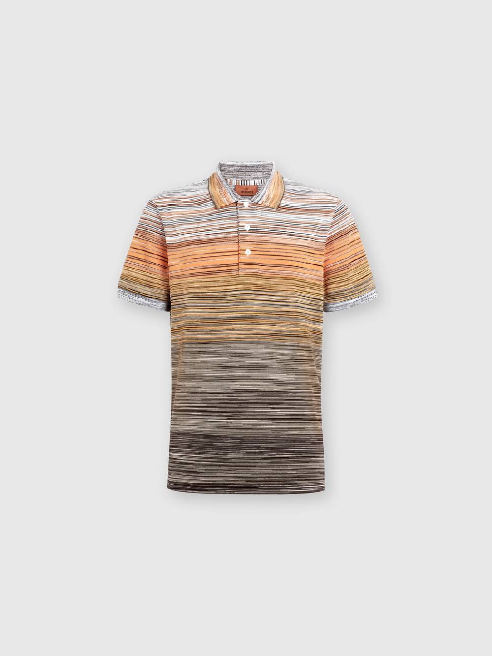 M Missoni Polo in piquet di cotone fiammato Sconto