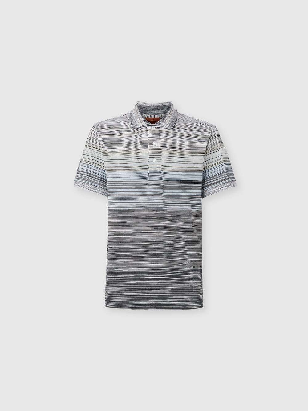M Missoni Polo in piquet di cotone fiammato Offerta