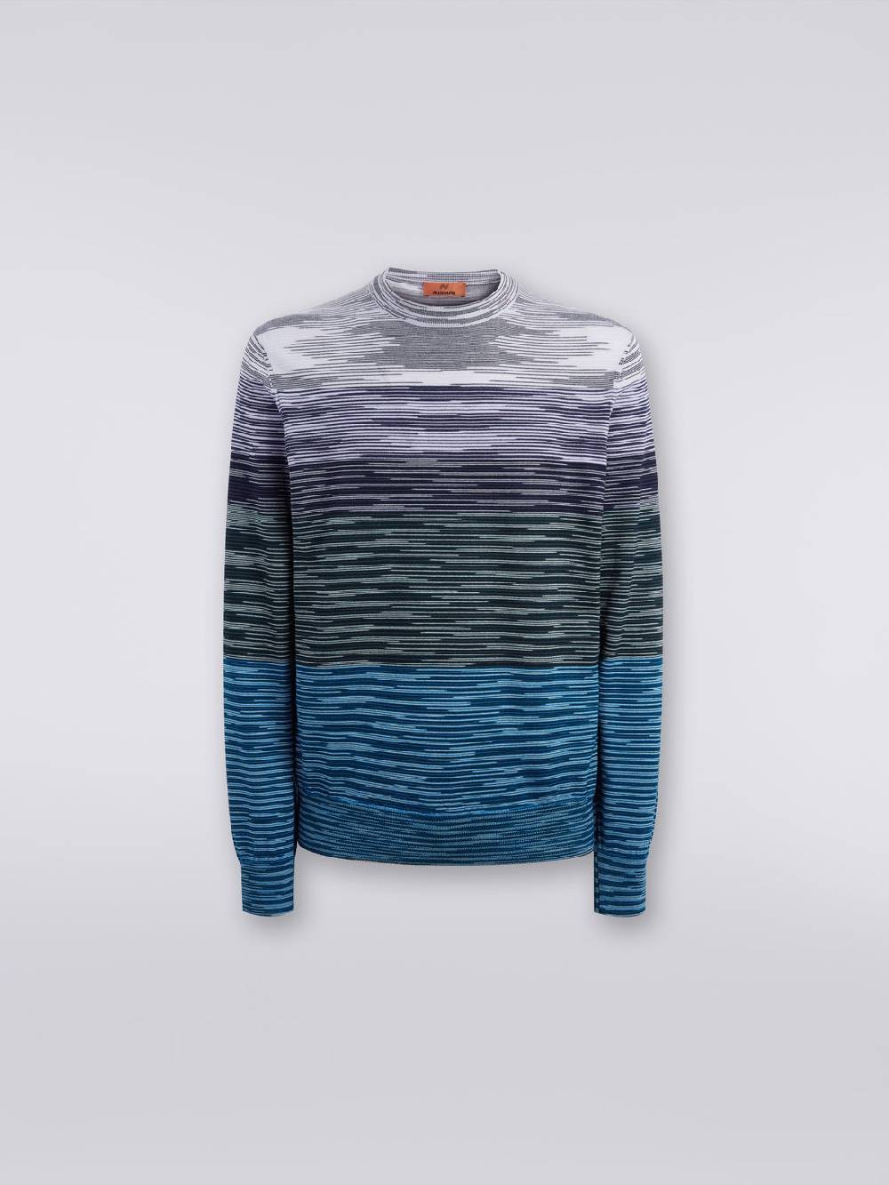 M Missoni Pullover girocollo in lana fiammata Saldi