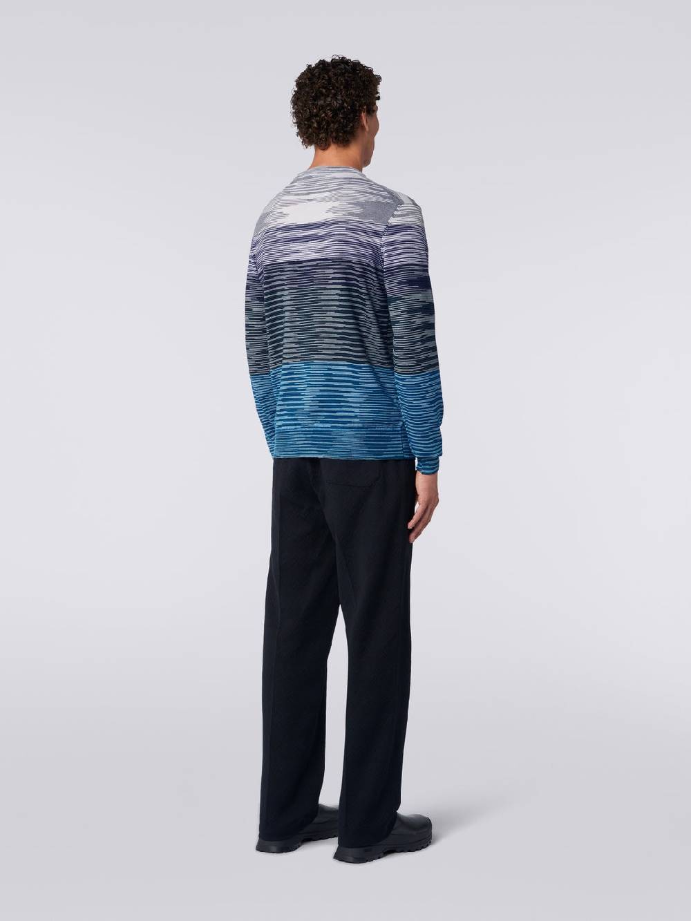 M Missoni Pullover girocollo in lana fiammata Saldi