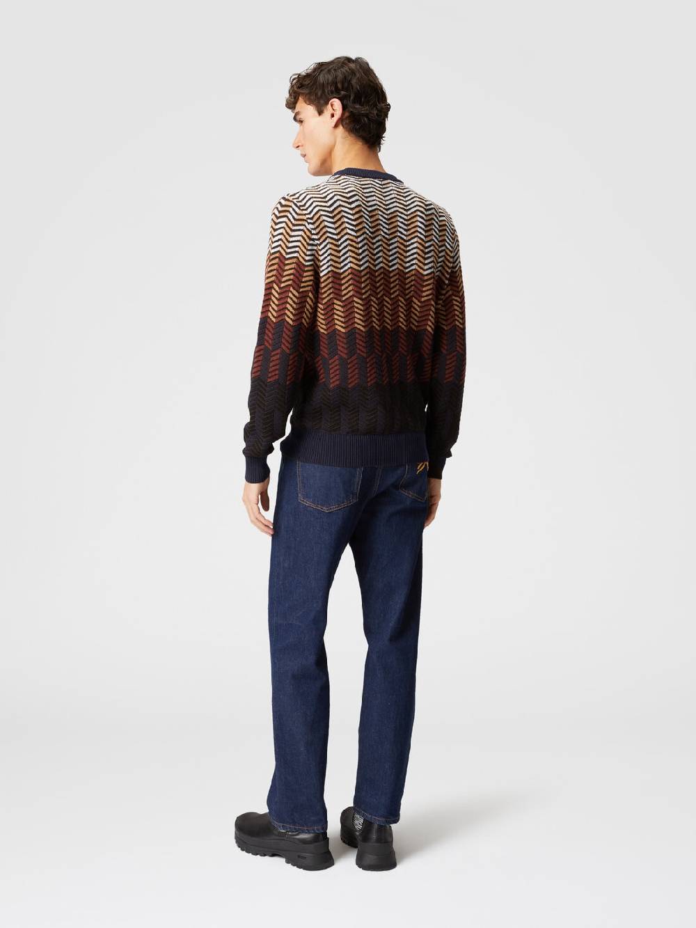M Missoni Pullover girocollo in lana vergine zig zag Hotsell