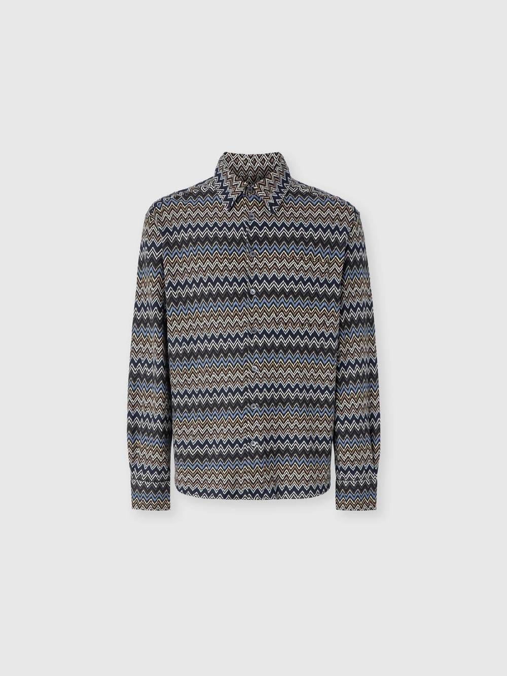M Missoni Camicia in cotone zig zag Moda