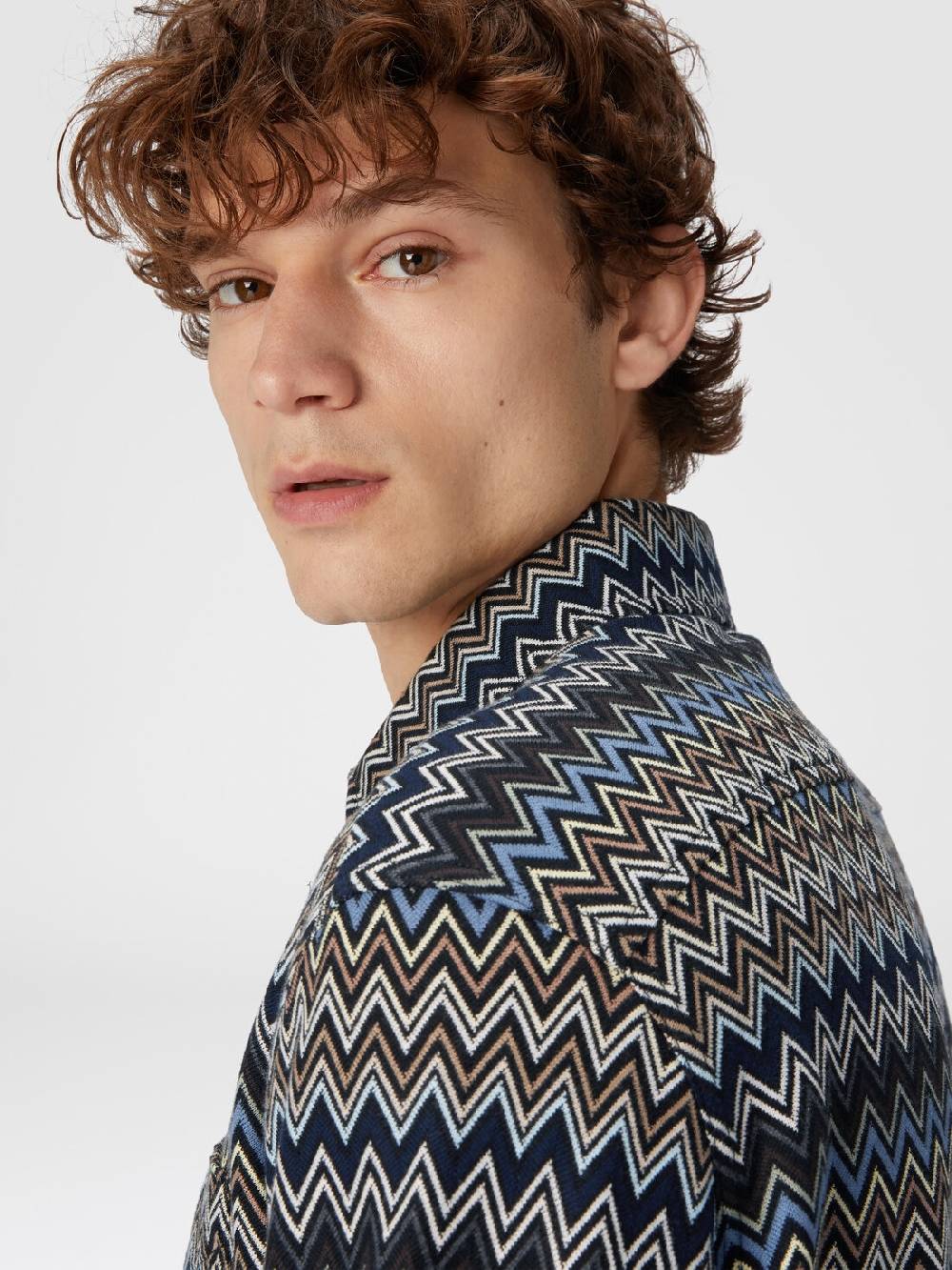M Missoni Camicia in cotone zig zag Moda