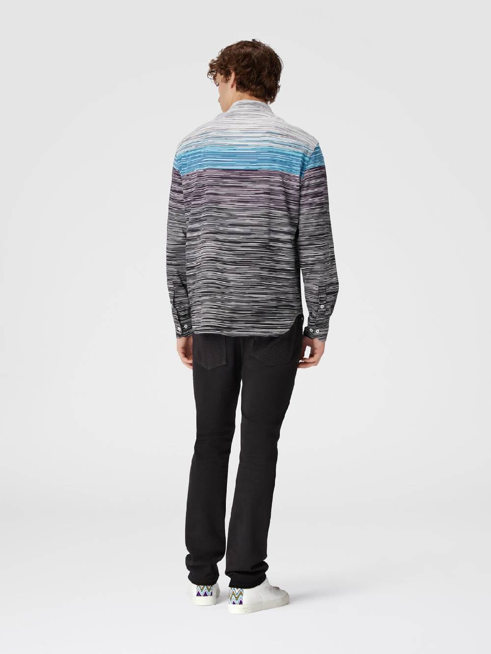 M Missoni Camicia in jersey di cotone fiammato Spedizione gratuita