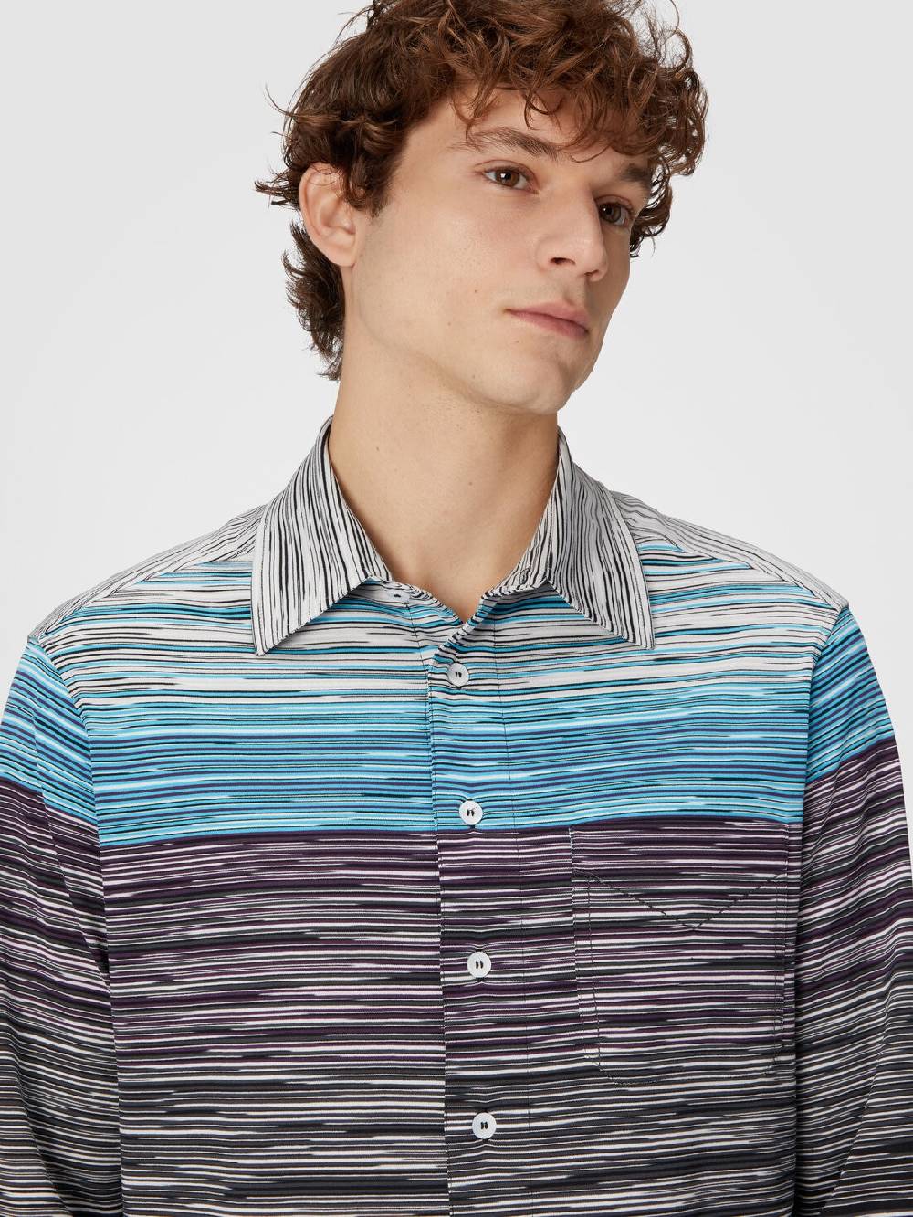 M Missoni Camicia in jersey di cotone fiammato Spedizione gratuita