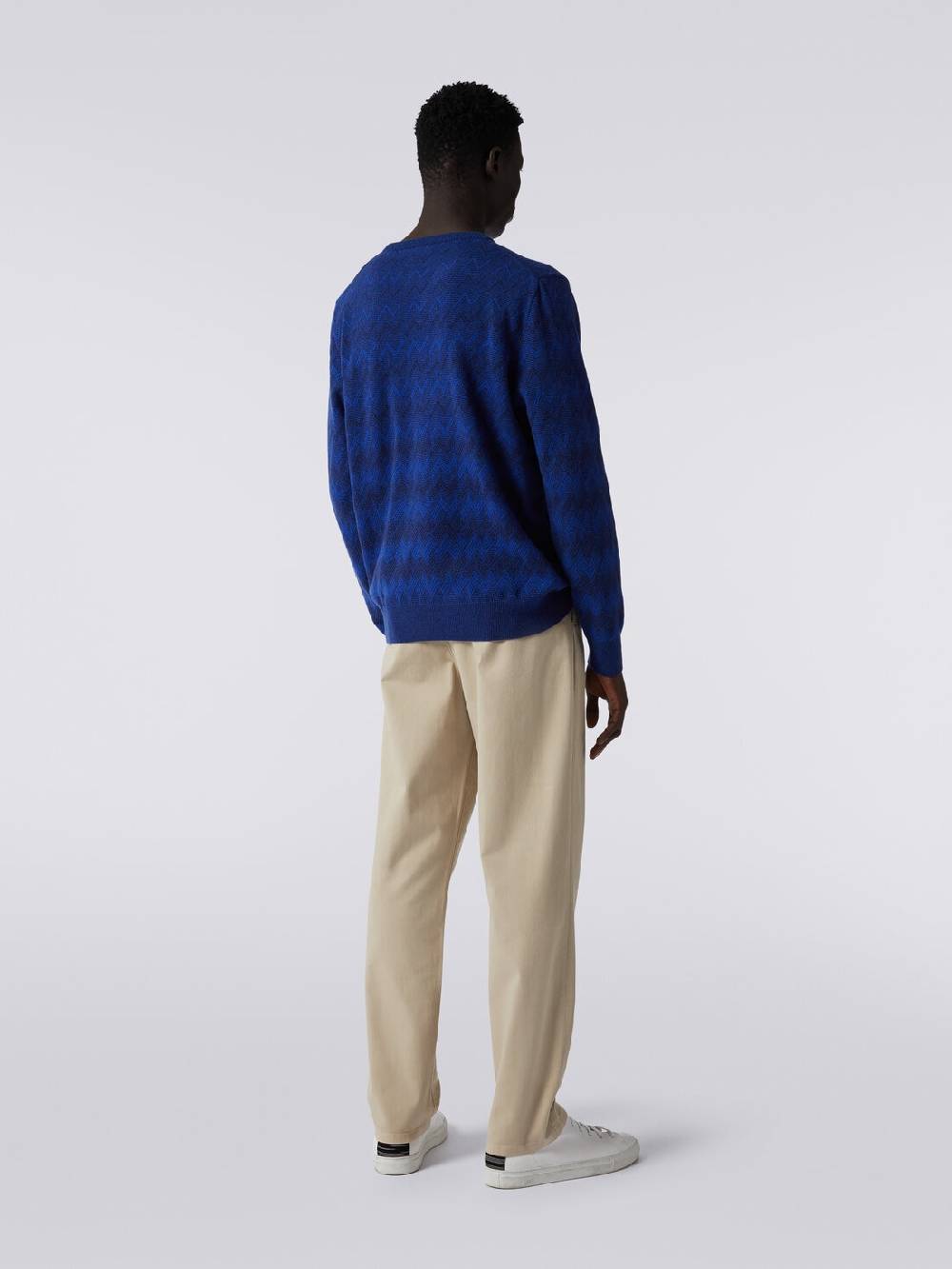 M Missoni Pantaloni chino in cotone Comprare a buon mercato
