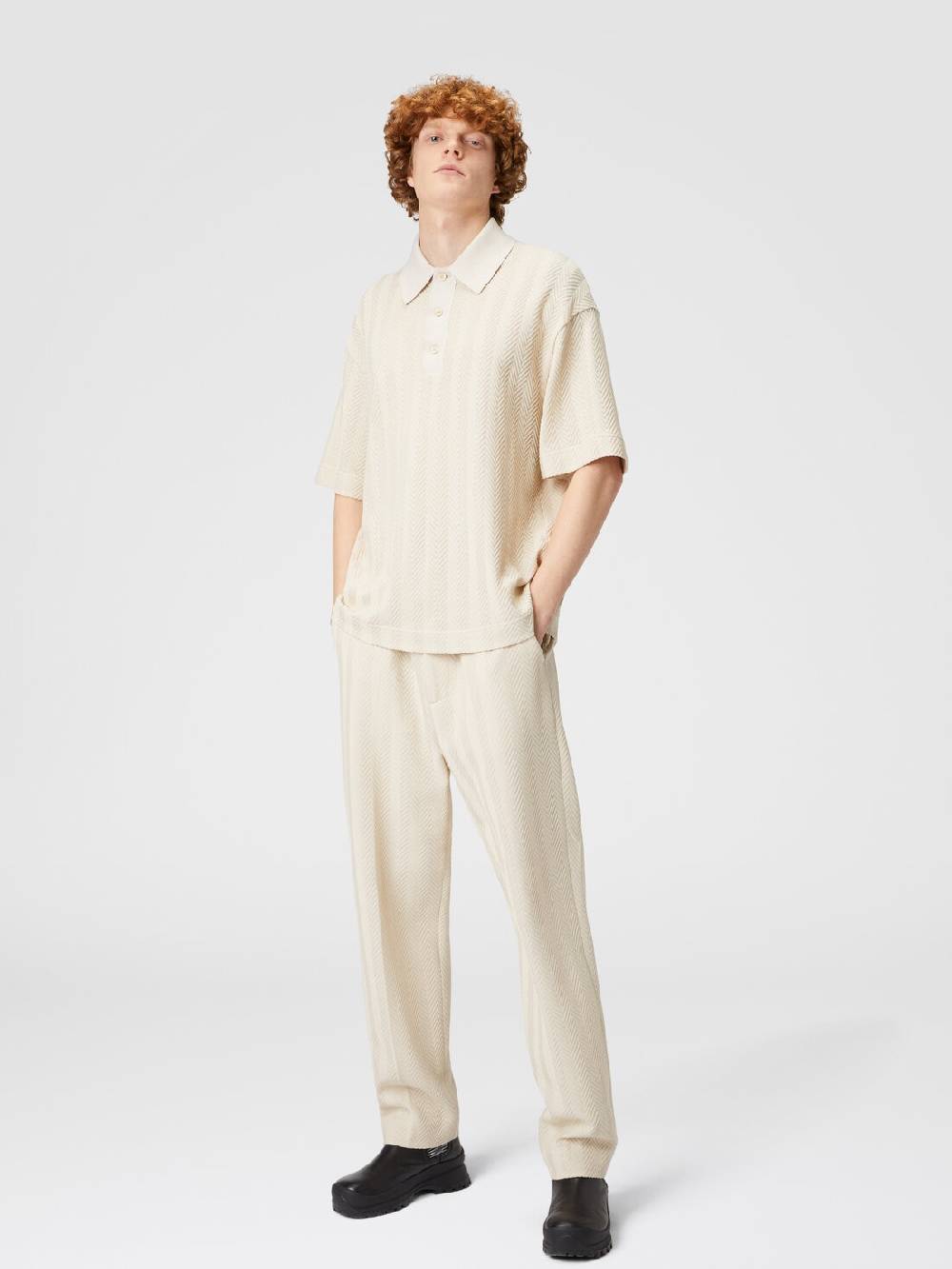 M Missoni Pantaloni classici in cotone e viscosa zig zag Shopping online