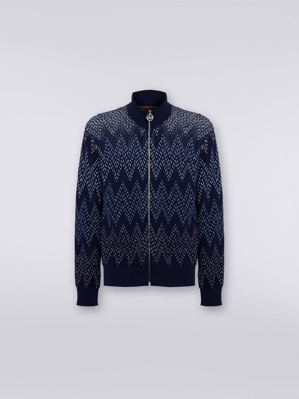 M Missoni Giacca in cotone chevron con zip Black Friday