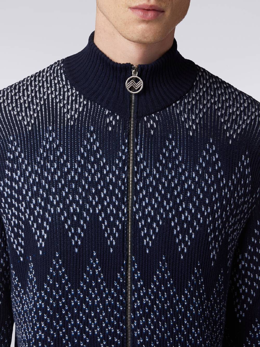 M Missoni Giacca in cotone chevron con zip Black Friday