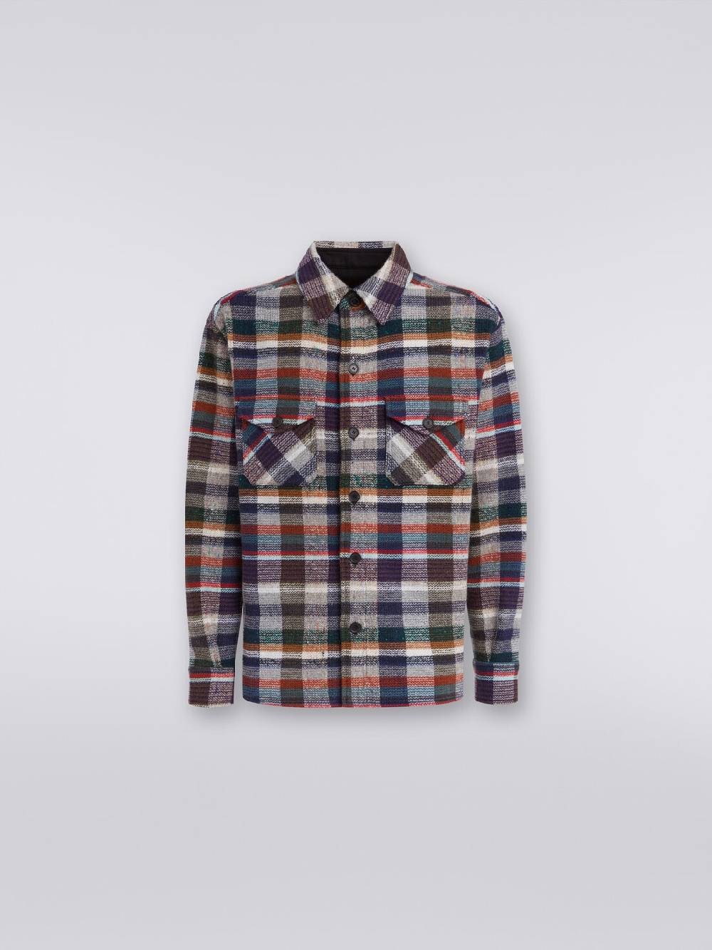 M Missoni Overshirt in lana e cachemire a quadri Cyber Monday