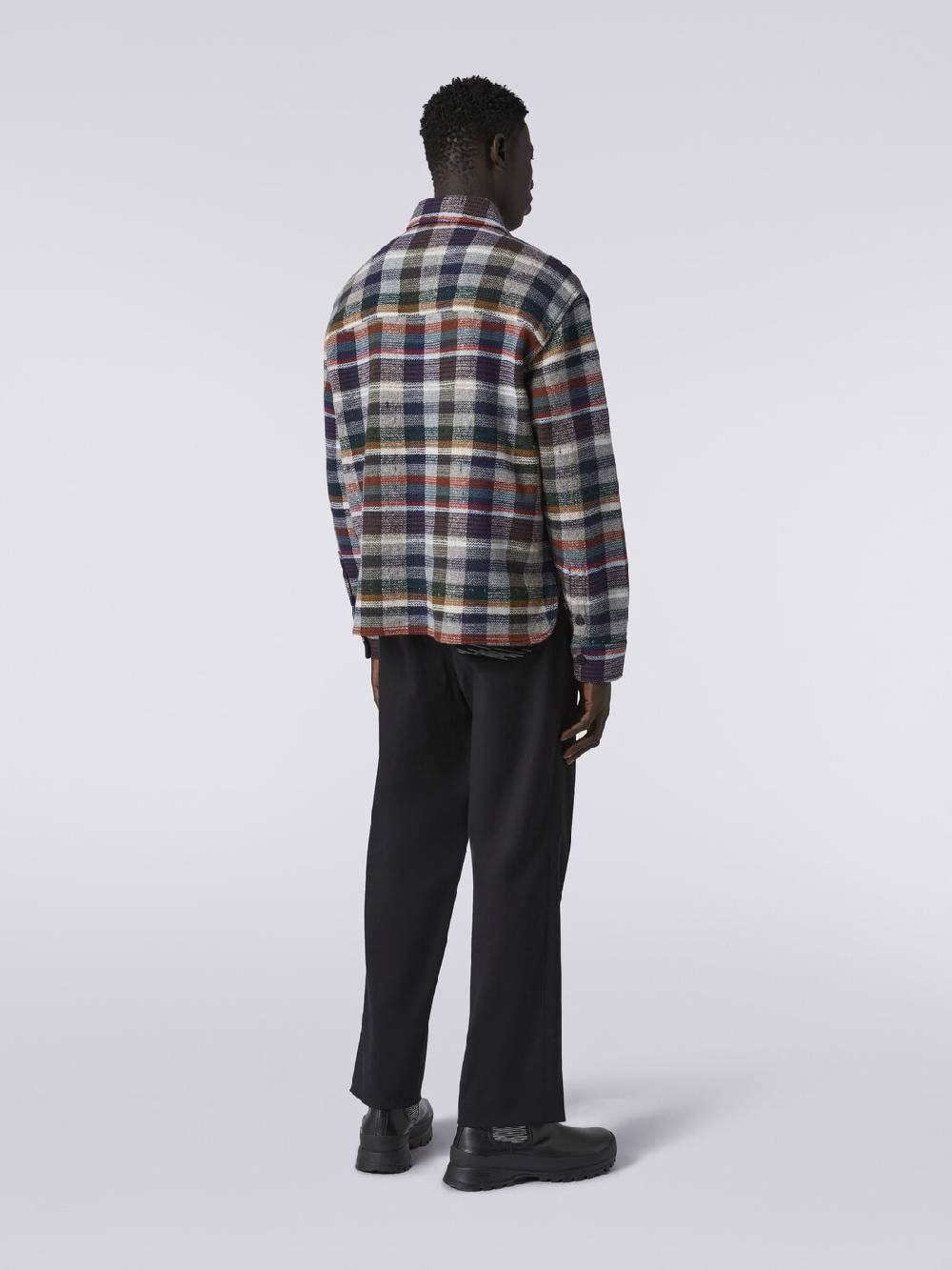 M Missoni Overshirt in lana e cachemire a quadri Cyber Monday