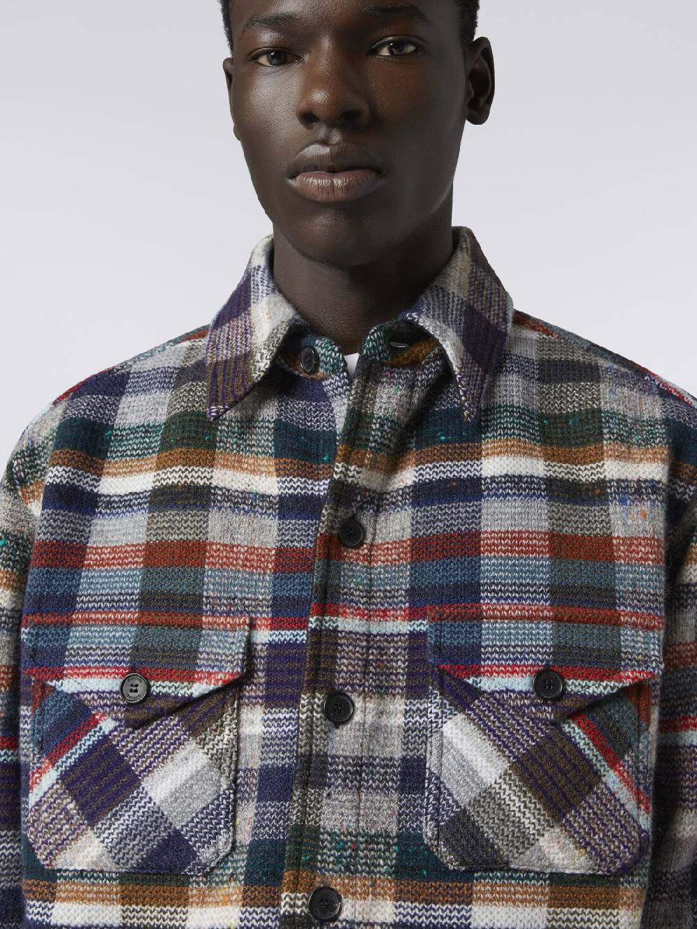 M Missoni Overshirt in lana e cachemire a quadri Cyber Monday