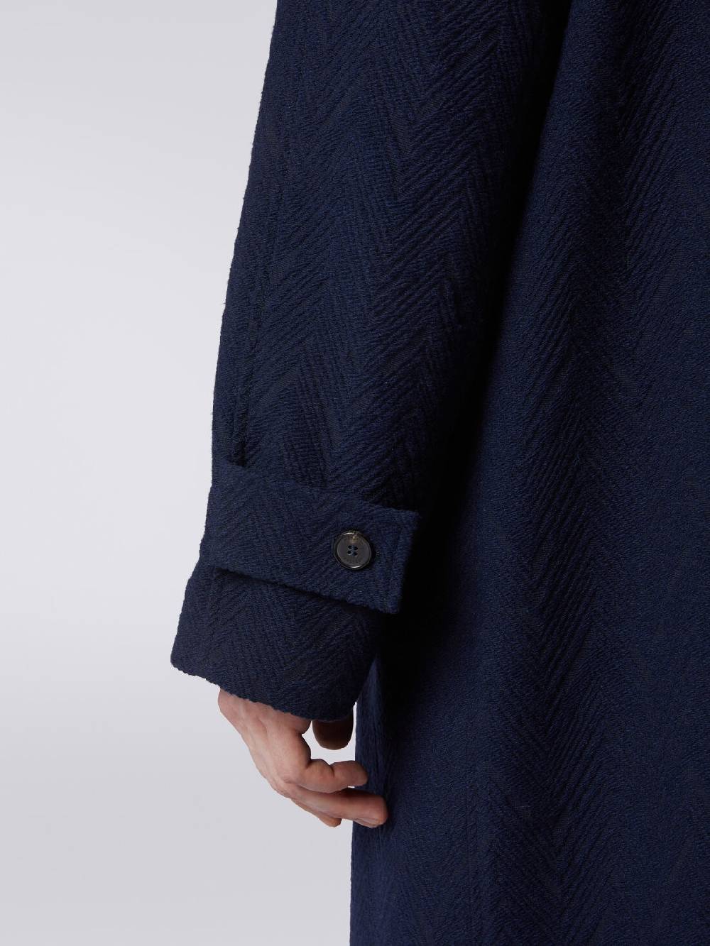 M Missoni Cappotto misto lana jacquard con motivo zig zag Offerta San Valentino