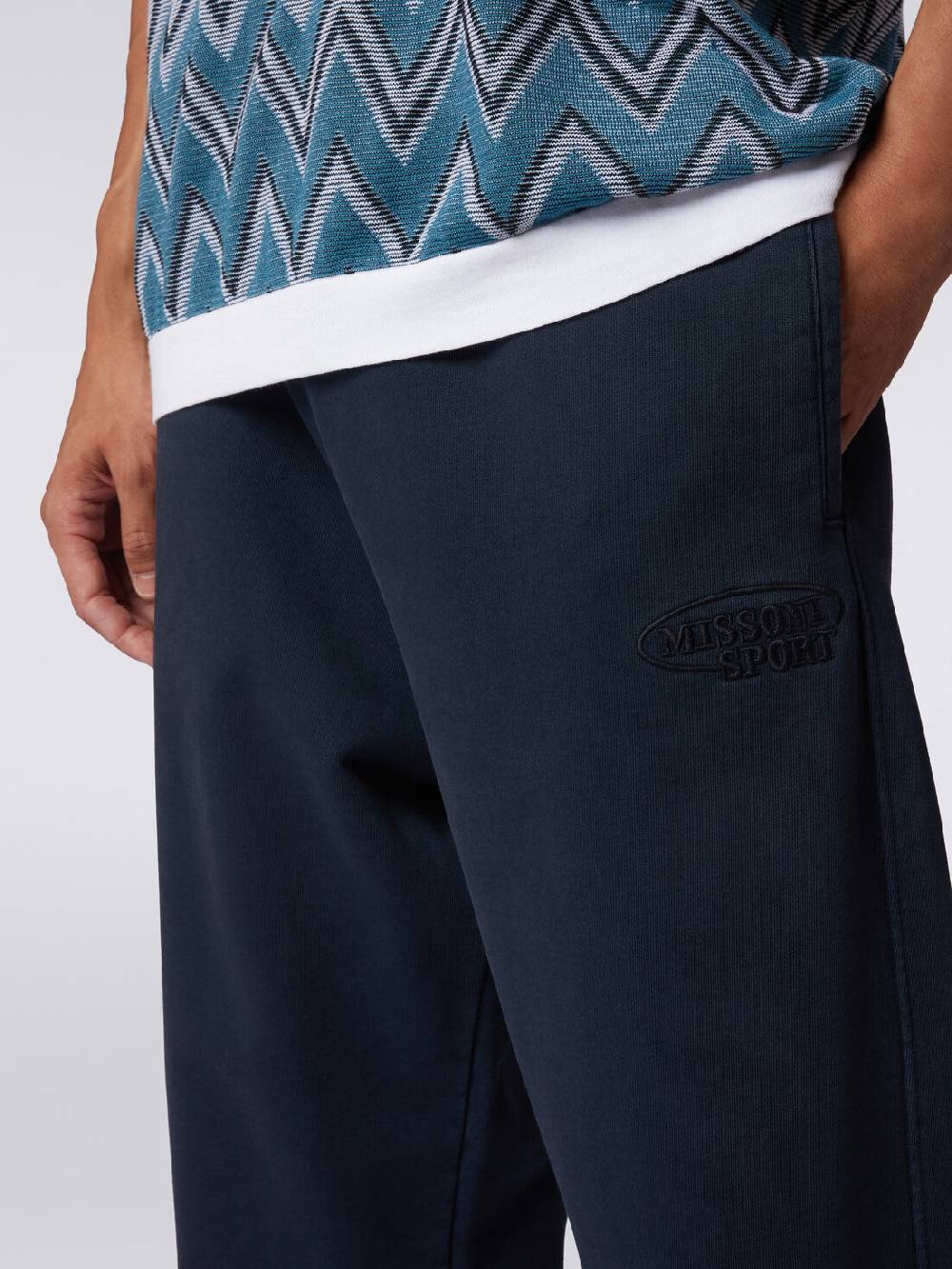 M Missoni Pantaloni in felpa di cotone con logo Smaltimento dello stoccaggio