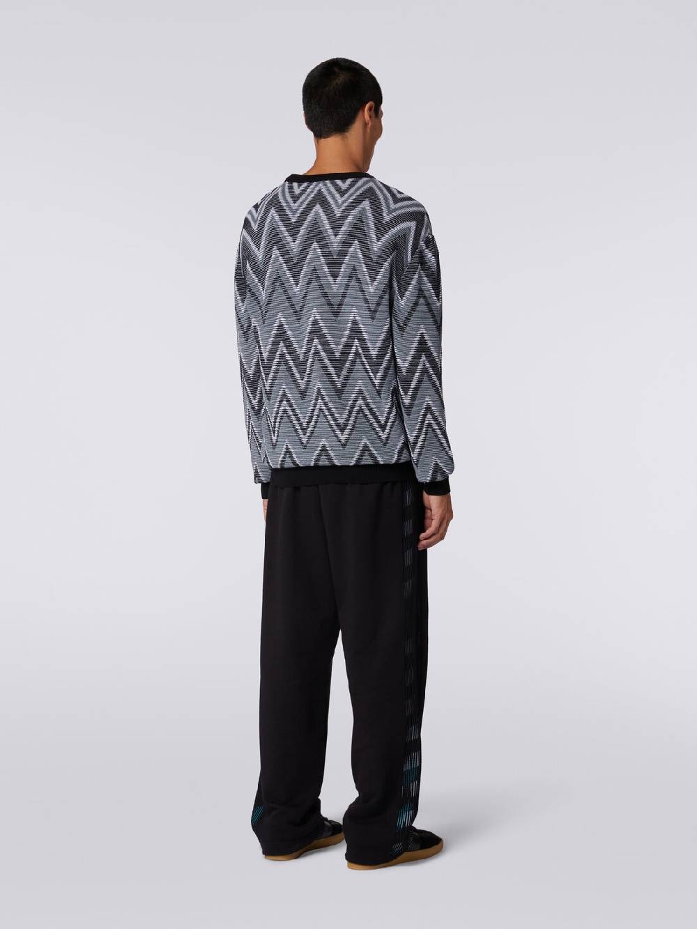 M Missoni Pullover girocollo in cotone zig zag Latest fashion