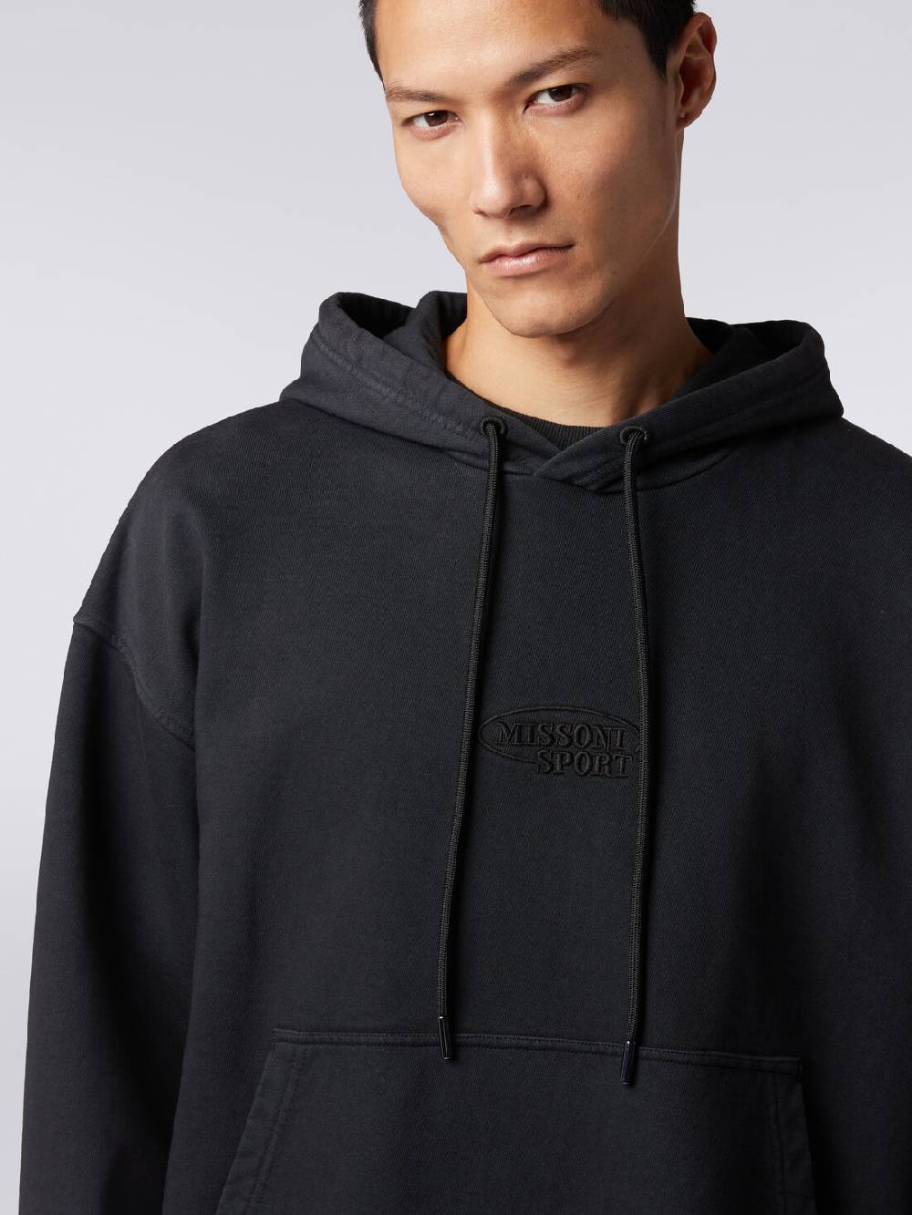 M Missoni Felpa in cotone con cappuccio e logo Offerta temporanea