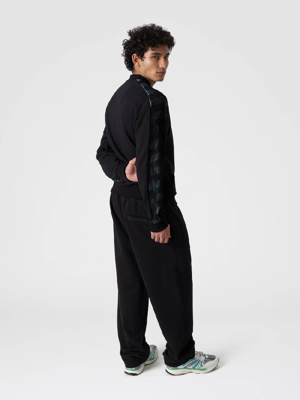 M Missoni Pantaloni in felpa di cotone con logo Grandi sconti