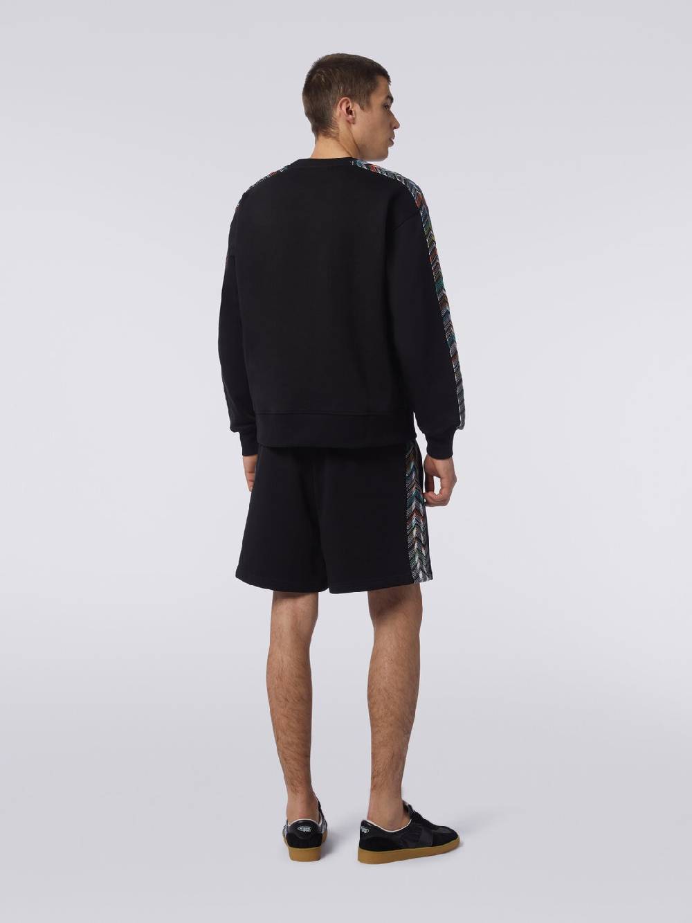 M Missoni Shorts in felpa con logo e bande laterali in maglia Bestseller