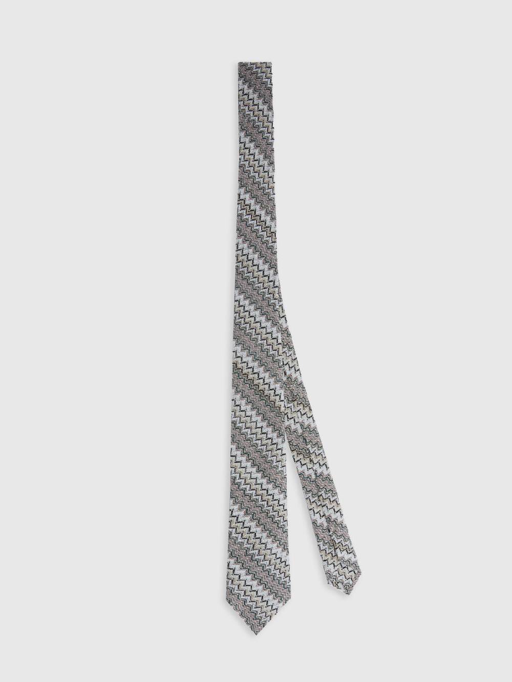 M Missoni Cravatta in viscosa e cotone zig zag Sconti VIP
