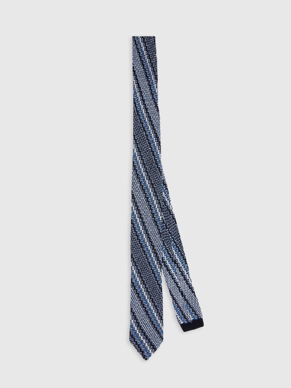 M Missoni Cravatta in cotone e lino con ricami Prezzo basso