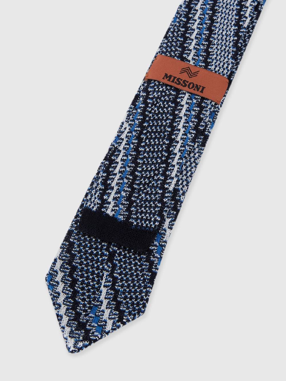 M Missoni Cravatta in cotone e lino con ricami Prezzo basso
