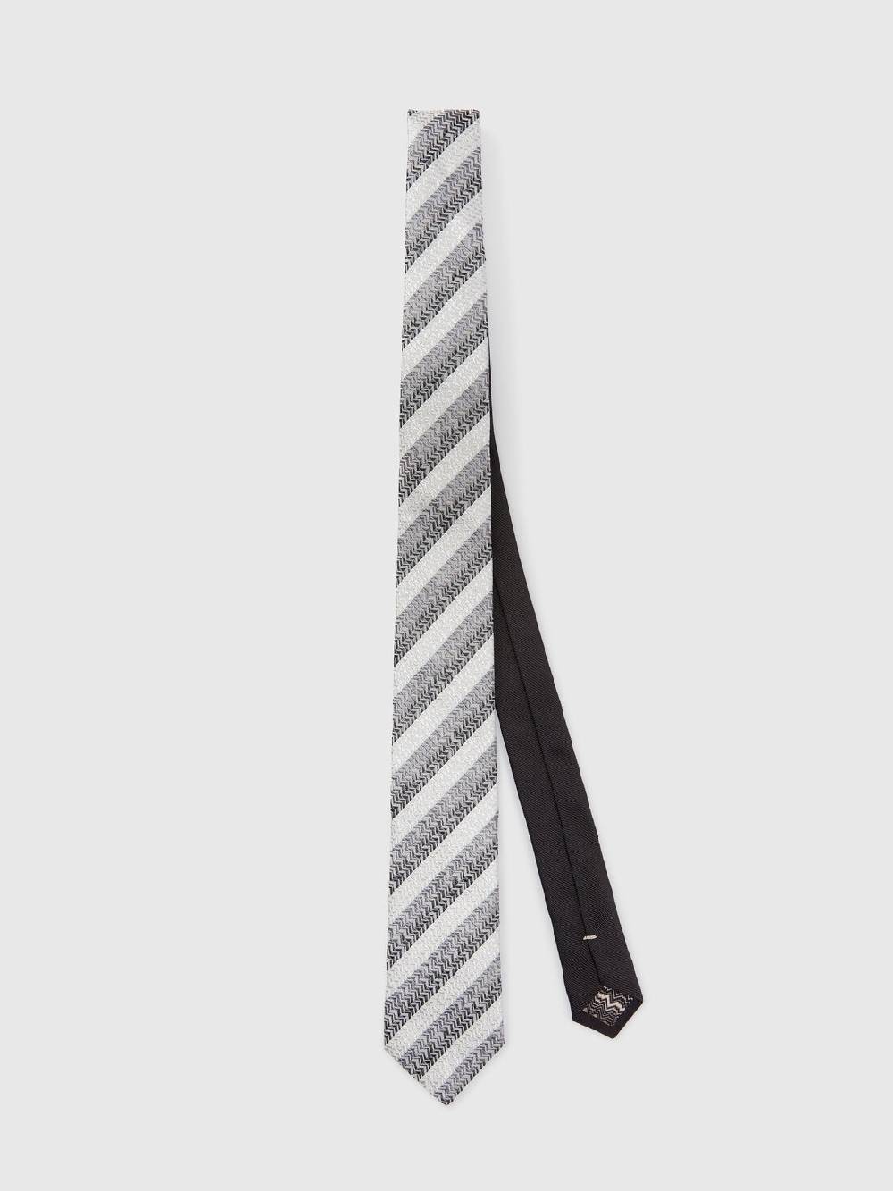 M Missoni Cravatta in seta con motivo chevron Super Saving Price
