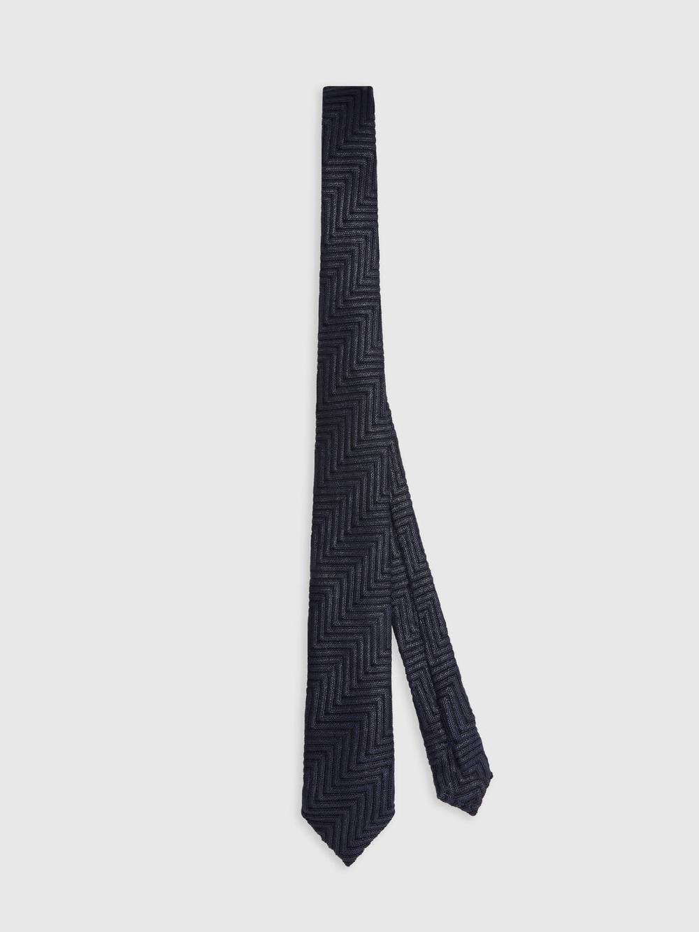 M Missoni Cravatta in cotone e viscosa chevron Offerta settimanale