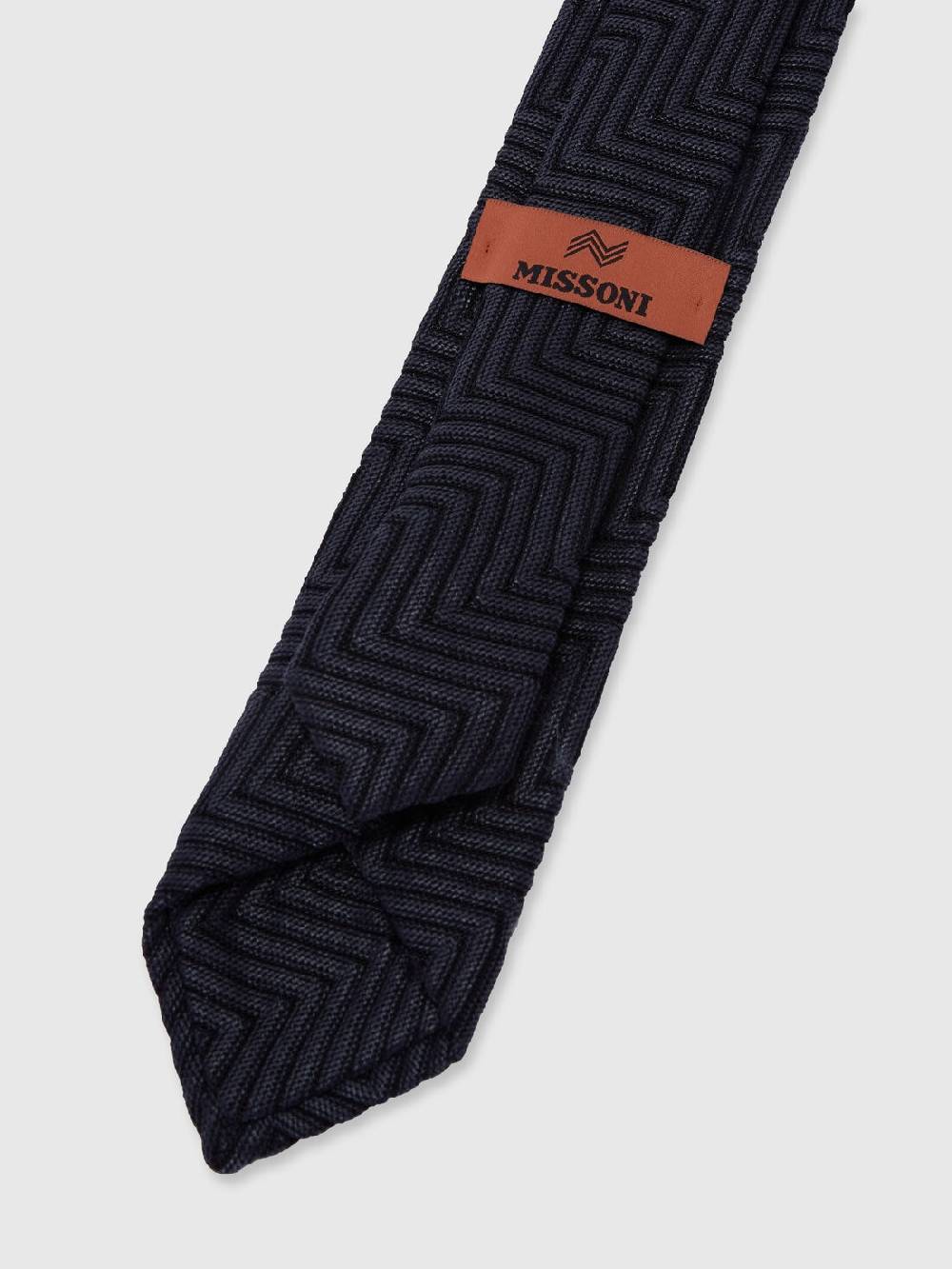 M Missoni Cravatta in cotone e viscosa chevron Offerta settimanale