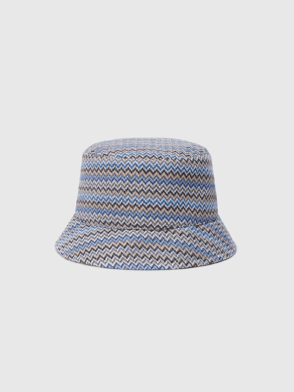 M Missoni Bucket hat in viscosa e cotone zig zag Offerta speciale della fabbrica