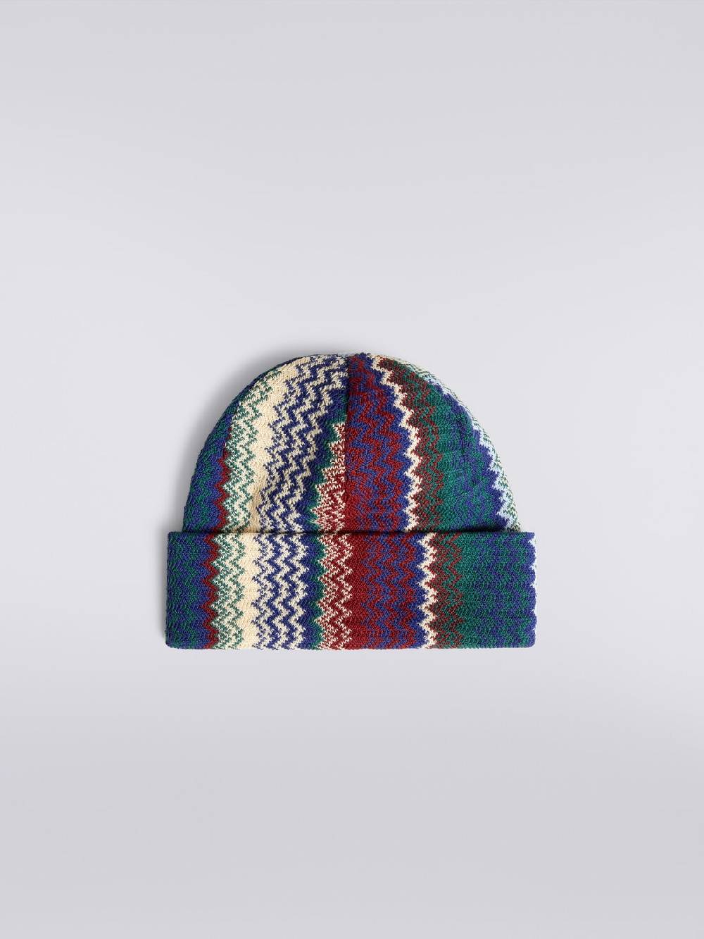 M Missoni Beanie in misto lana zig zag Sostegno trimestrale